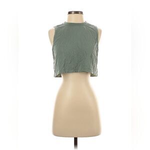 Skims Green Sleeveless Crop Top
